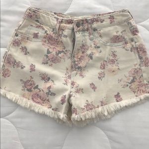 Floral high rise Mossimo shorts